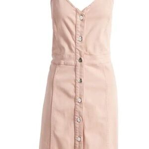7 FOR ALL MANKIND (Jen7)
Button Front Denim Minidress - Mellow Rose